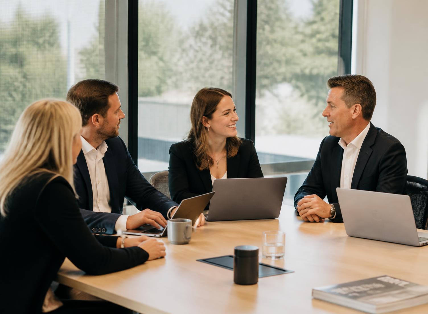 Hiring managers meeting in a Brisbane workplace